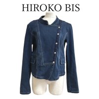 画像1: HIROKO BIS エッセンシャル ヒロコビス 　レディース　 ライダースジャケット　デニム　ジージャン  レディース アウター