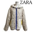 画像1: ZARA（ザラ）　レディース　撥水　ウォーターリペレント　キルティングジャケット　フード付き (1)