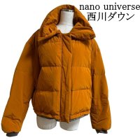 画像1: nano・universe（ナノユニバース）西川ダウン　レディース　ダウンジャケット　オレンジ