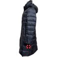 画像4: 23区　洗える　レディース　ロングダウンコート　シレータフタ ブラック　黒　38号 (4)