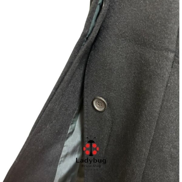 画像6: 23区　レディース　カシミヤコート　スタンドカラーコート　ウールカシミヤビーバー 　黒　ブラック　38号 (6)