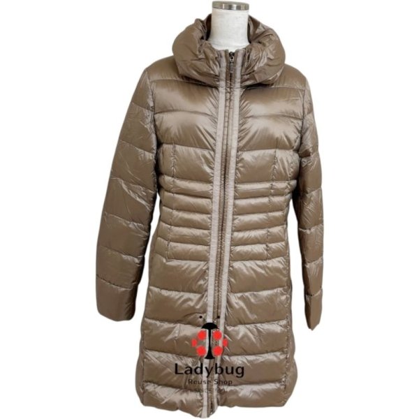 画像1: バトームーシュ　レディース　ダウンロングコート　超軽量　シャンパンベージュ　40号 (1)