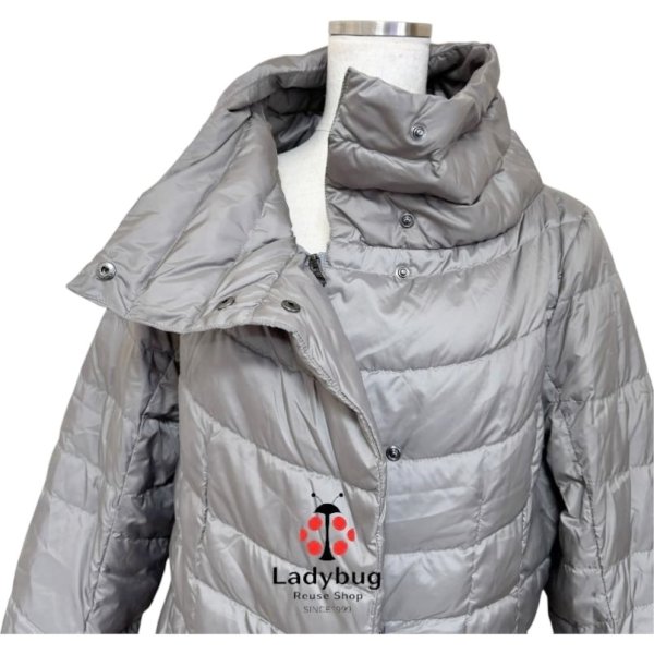 画像2: エディバウワー　レディース　スタンドカラー　ダウンジャケット　グレー　M (2)