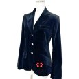 画像2: PRIVELITE　ベロア　テーラードジャケット　黒　ブラック　M (2)