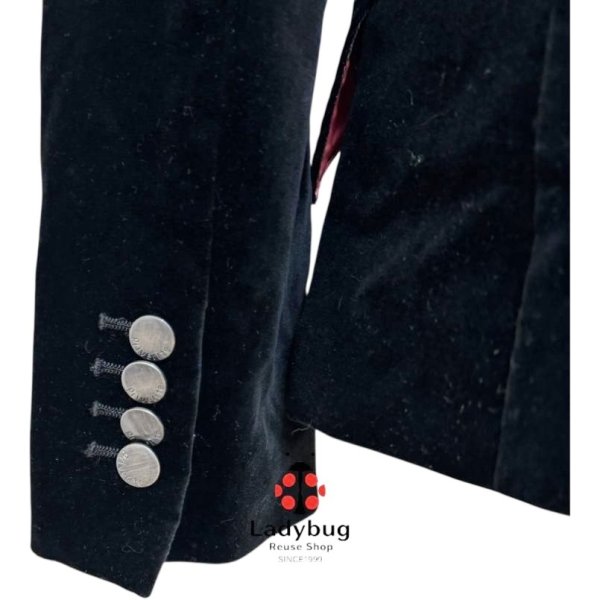 画像6: PRIVELITE　ベロア　テーラードジャケット　黒　ブラック　M (6)