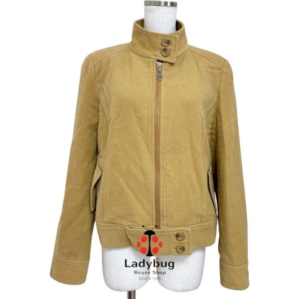 画像1: カステルバジャック　古着　スタンドカラー　コーデュロイブルゾン　マスタード (1)