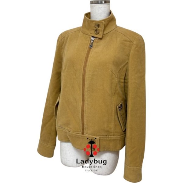 画像2: カステルバジャック　古着　スタンドカラー　コーデュロイブルゾン　マスタード (2)