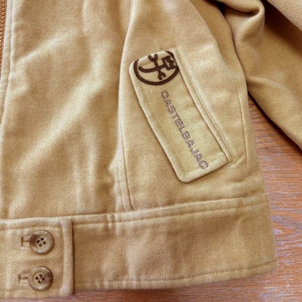 画像8: カステルバジャック　古着　スタンドカラー　コーデュロイブルゾン　マスタード (8)