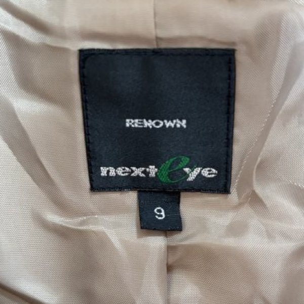 画像5: レナウン　ネクストアイ　スタンドカラー　ウールブルゾン　ベージュ　9号 (5)