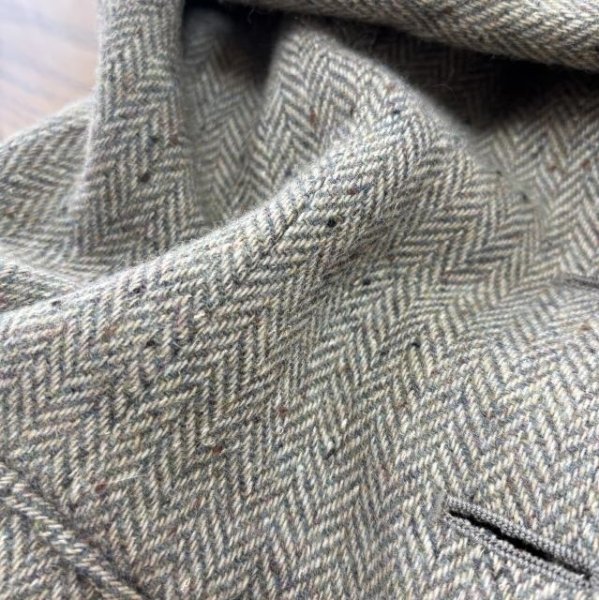 画像6: I-NOBEL　レディース　テーラードジャケット　ヘリンボーン　清楚　グレー　38号 (6)