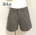 画像1: ikka 秋のトラッドスタイル グレンチェック ショートパンツ M 秋 冬 (1)