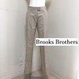 画像1: Brooks Brothers ブルックスブラザーズ レディース センタープレスパンツ きれいめ ベージュ オフィス ９号M 夏 (1)