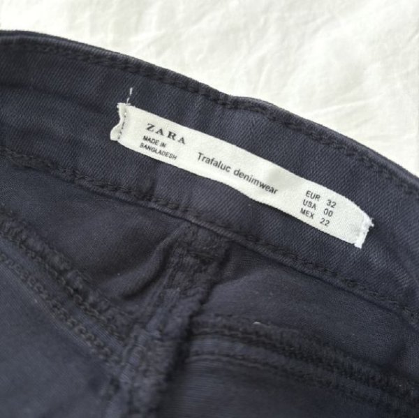 画像5: ZARA　TRF　ザラ　レディース　小さいサイズ　スキニーパンツ　ネイビー　EU32（5号） (5)