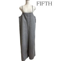 画像1: FIFTH　レディース　オールインワン　ウールワイドパンツ　あったか　グレー　厚手　M