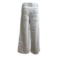 画像4: スチェッソ　レディース　ワイドジーンズ　ワイドデニムパンツ　ライトグレー　40号 (4)