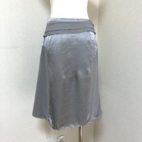 画像3: DAMAコレクション ダーマコレクション シルク 膝丈 スカート グレー M 40代 50代
