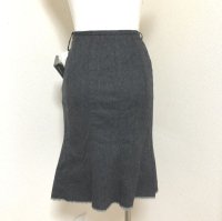 画像2: プラリネ 小さいサイズ アンゴラ マーメイドスカート グレー XS
