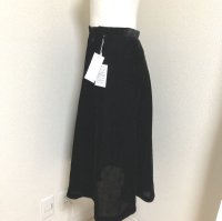 画像2: LE CIEL BLEU ベルベットフレアラインスカート 黒