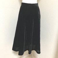 画像3: LE CIEL BLEU ベルベットフレアラインスカート 黒
