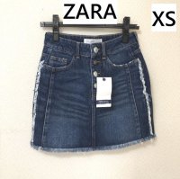 画像1: ZARA z1975 ウエスタン デニム ミニタイトスカート XS