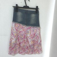 画像3: PARK GIRL スカーフMIX デニムリメイクスカート