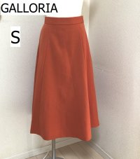 画像1: GALLORIA（ギャローリア）切替スカート オレンジ ロング