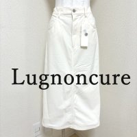 画像1: タグ付き　Lugnoncure（ルノンキュール）　セミタイトスカート　アイボリー　M