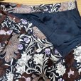 画像4: マッキントッシュロンドン　ギャザースカート　膝丈　ブラウン　秋色　花柄　M (4)