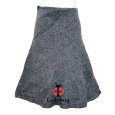 画像1: 23区　ウール　Aラインスカート　膝丈スカート　グレー　36号 (1)