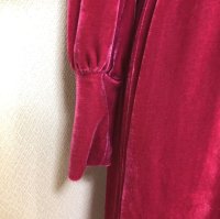 画像3: ザラTRF ベルベット ロングワンピース ドレス ピンク