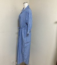 画像3: AfternoonTea　wardrobe(アフタヌーンティー) レディース　ロングワンピース　シャツワンピース　7分袖　ストライプ　MR　秋