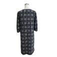 画像3: MICHEL KLEIN　ミッシェルクラン　ストレッチワンピース　5分袖　ひざ下　膝下　グレー　レトロドット　38号 (3)