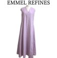 画像1: EMMEL REFINES　エメルリファインズ　レディース　ロングワンピース　ライトタフタ 前後2WAYノースリーブ ワンピース　ラベンダーピンク　M (1)