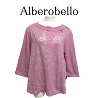 画像1: オレボレブラ OLEBOREBLA アルベロベロ　シンデレラ　ガラスの靴　Ａライン　7分袖カットソー　ピンク