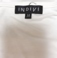 画像3: INDIVI　レディース　カットソー　ティアード　7分袖　白　無地　ホワイト　38号 (3)