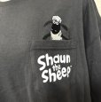 画像4: ひつじのショーン　レディース　長袖　Tシャツ　カットソー　ダークグレー　L (4)