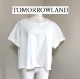 画像1: TOMORROWLAND(トゥモローランド)Ｔシャツ  裾広がり 半袖 きれいめ ホワイト Ｓ (1)