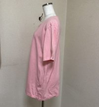 画像2: USAワッペン レディース ゆったり Tシャツ 半袖 ピンク 韓国