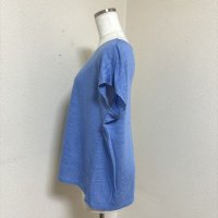 画像3: ジッツォ/JIZZO　レディース　接触冷感　カットソー　半袖　サマーニット　プルオーバー　ブルー