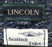 画像3: LINCOLN メンズ ニット セーター 高級 ノルディックニット  スコットランド製 ブルー