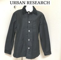 画像1: URBAN RESEARCH アーバンリサーチ  メンズ アウター ブルゾン ブラック コーデュロイ襟