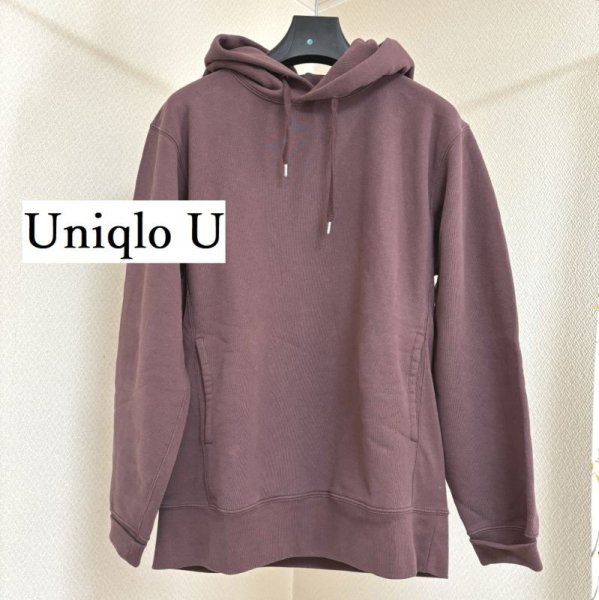 画像1: Uniqlo U ユニクロユー メンズ スウェットプルパーカ（長袖）L (1)