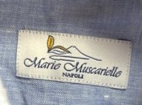 画像3: Mario Muscariello（マリオムスカリエロ）　メンズ　カプリシャツ　リネンシャツ　プルオーバー　水色　ブルー　L