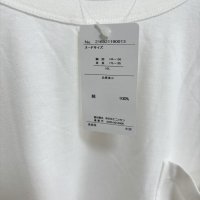 画像3: タグ付き　大きいサイズ メンズ ニッセン　ロンT　長袖　Tシャツ　ポケット付　ホワイト　白　無地　10L