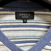 画像3: EPOCA UOMO　エポカウォモ×アズ　メンズ　長袖Tシャツ　Vネック　ボーダー　ロンT　　ライトブルー