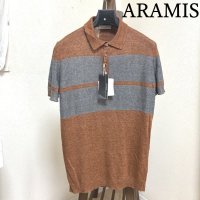 画像1: アラミス　ARAMIS　メンズ　サマーニット　襟付き　半袖ニット　接触冷感　LL