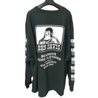 画像3: BEN DAVIS ベンデイビス 　メンズ　ロンT 長袖 Tシャツ 天竺 ロゴプリント グリーン　６L