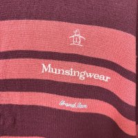 画像3: マンシングウェア　Munsingwear　メンズ　ゴルフウェア　ハーフジップセーター　ピンク　ボーダー　M