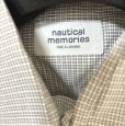 画像2: nautical memories　メンズ　レギュラーカラー　ワイシャツ　長袖　チェック　L　グレー (2)