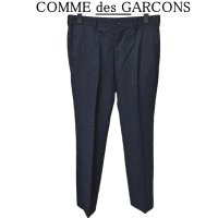 画像1: COMME des GARCONS HOMME（コムデギャルソン）メンズ　スラックスパンツ　ウール　S　秋　冬　ネイビー　無地